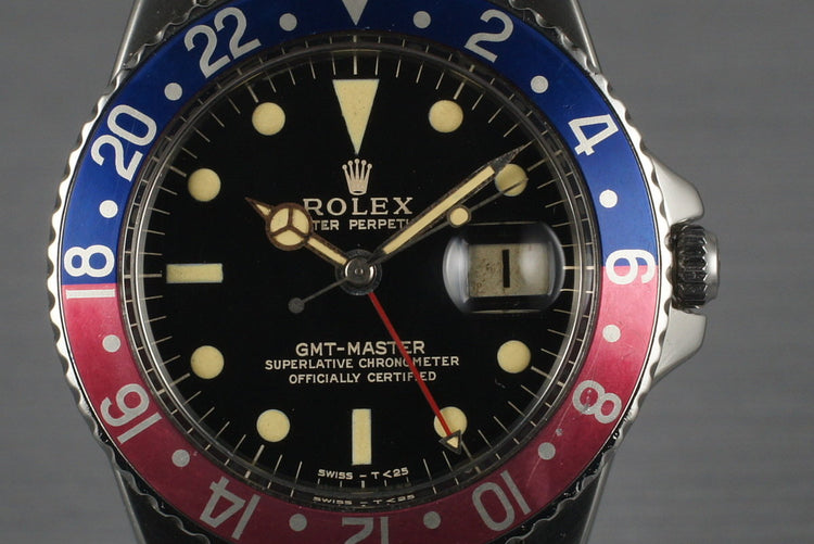 1963 Rolex PCG and Gilt GMT 1675 PCG with Box and Papers
