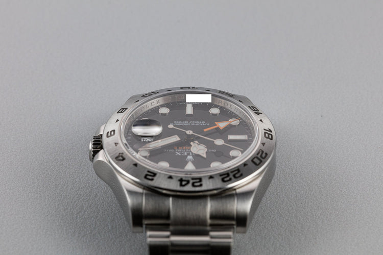 2010 Rolex Explorer II 216570 Black Dial with Box and Papers