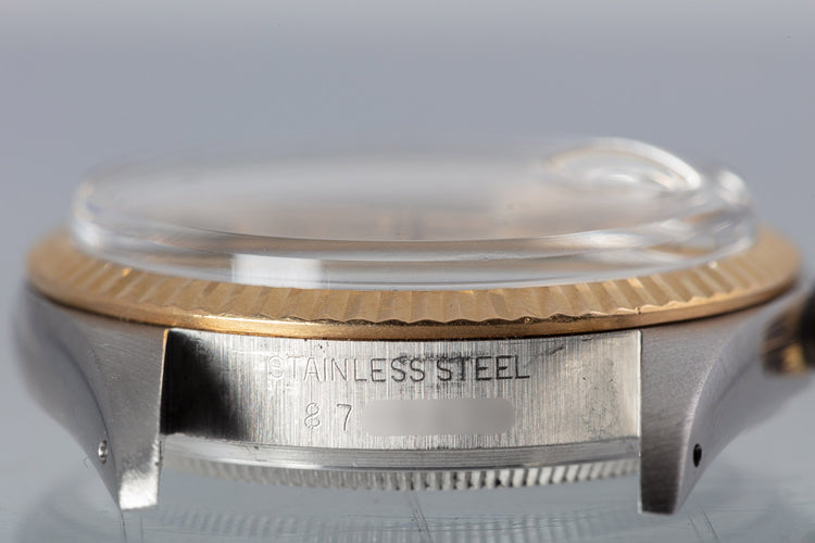 1985 Rolex 18k/SS DateJust Gold Dial