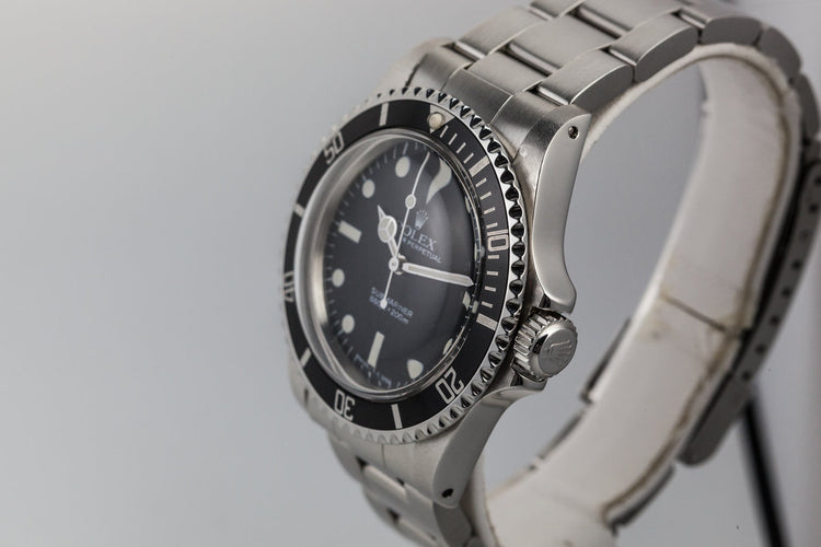 1983 Rolex Submariner 5513 MK V Maxi Dial with Box and Papers