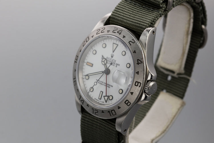 1993 Rolex Explorer II 16570 White Dial
