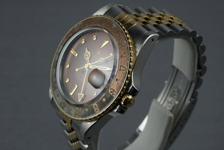 1981 Rolex Two Tone GMT 16753 Root Beer Dial