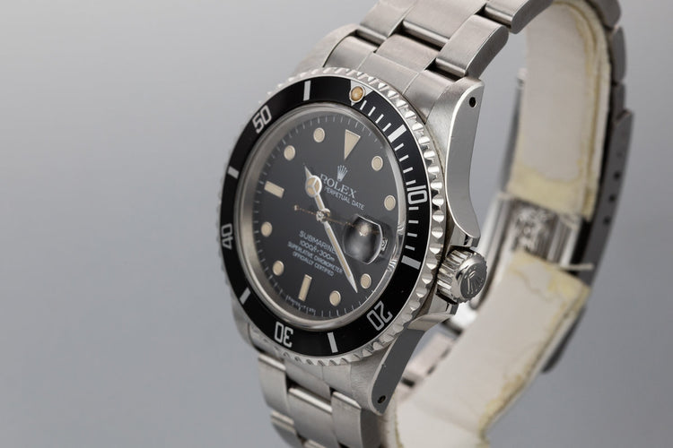 1984 Rolex Submariner 16800