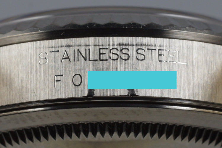 2003 Rolex DateJust 16234 Black Dial