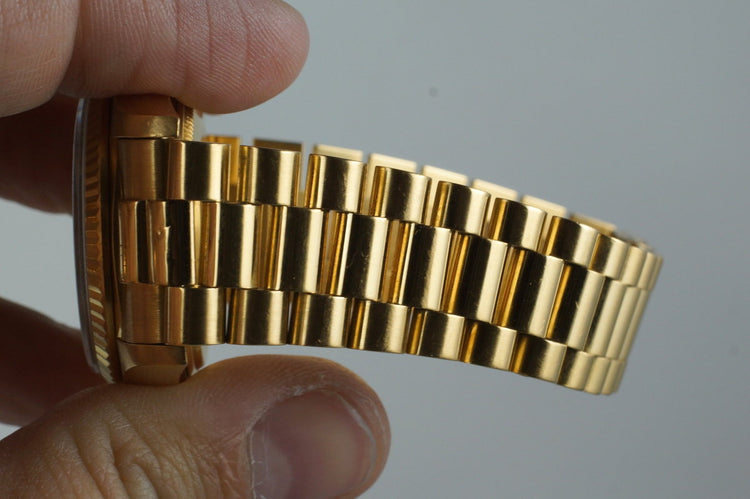 1979 Rolex YG Day-Date 18038 with Wood Dial