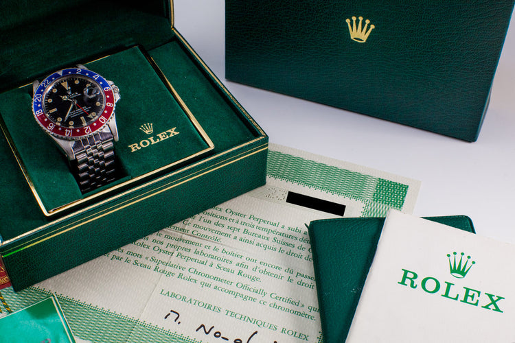 1968 Rolex GMT 1675 with Box and Papers