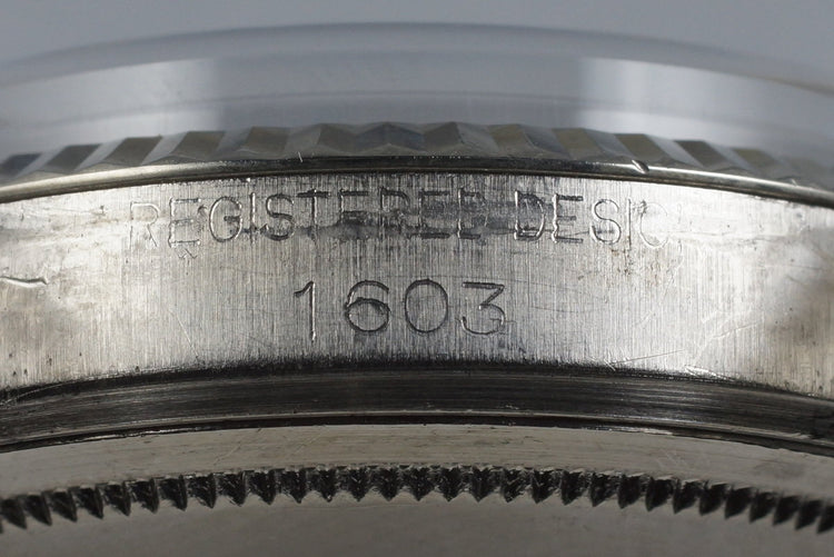 1969 Rolex DateJust 1603 Matte Black Dial