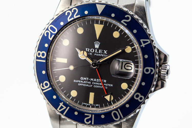 1977 Rolex GMT 1675 Blueberry
