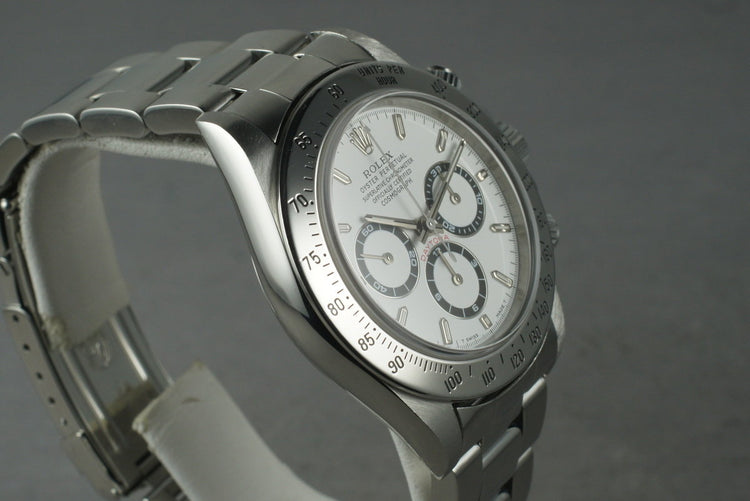 Rolex SS Zenith Daytona 16520 with Box and Papers