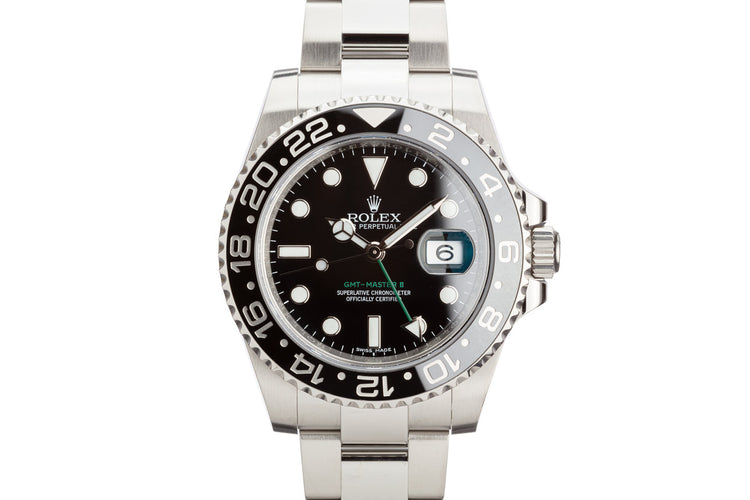 2016 Rolex GMT-Master II 116710LN Black Bezel with Box and Card