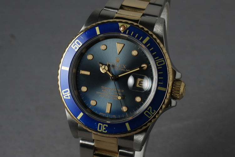 1987 Rolex Submariner 18K/SS Blue Dial 16803