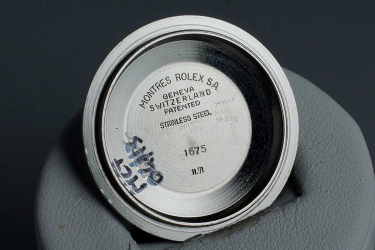 1971 Rolex GMT 1675 with Box and Papers
