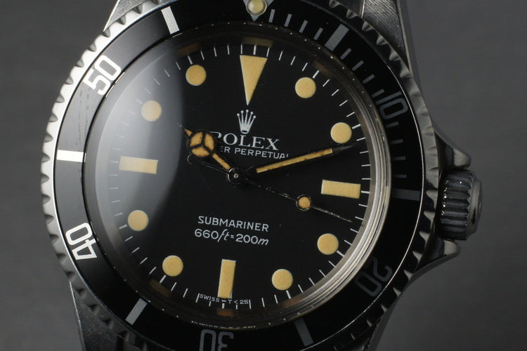 1982 Rolex Submariner5513 Mark IV with Box and Papers