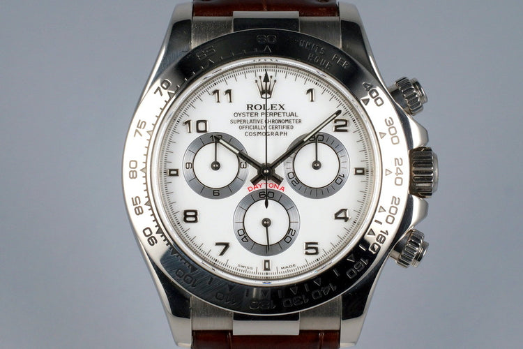 2000 Rolex WG Daytona 116519 with Box and Papers