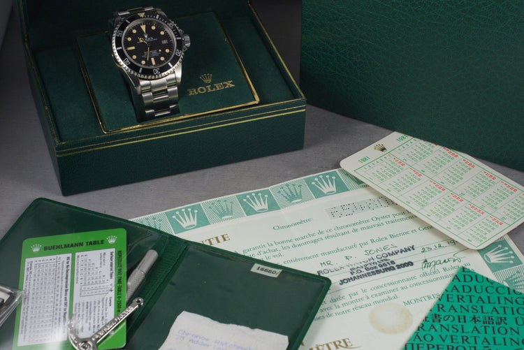 1980 Rolex Sea Dweller 16660 with Box and Papers
