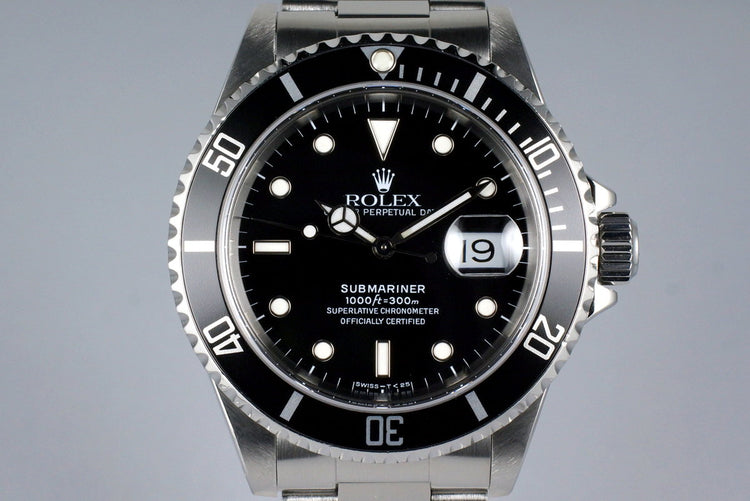 1990 Rolex Submariner 16610 with RSC Papers