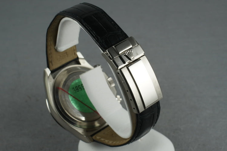 2001 Rolex WG Daytona 116589 with Factory Diamond Bezel and Dial