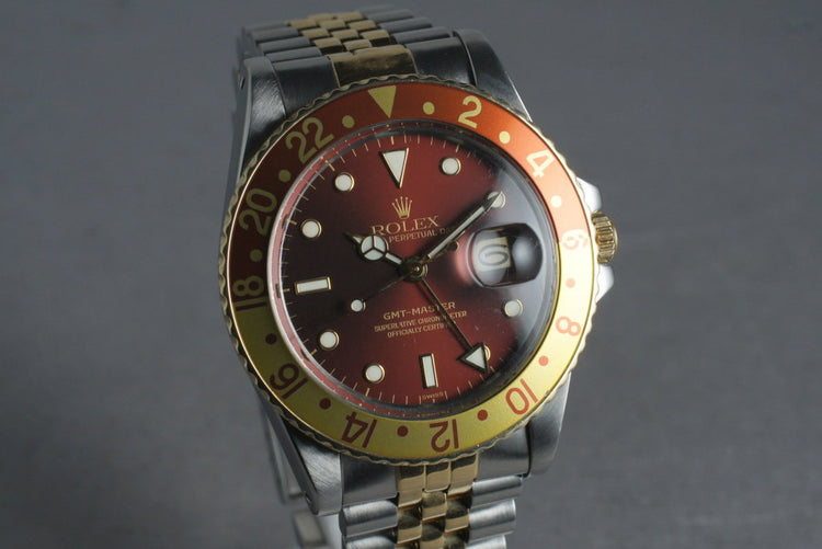 1982 Rolex 18K/SS GMT-Master 16753 Root Beer Dial