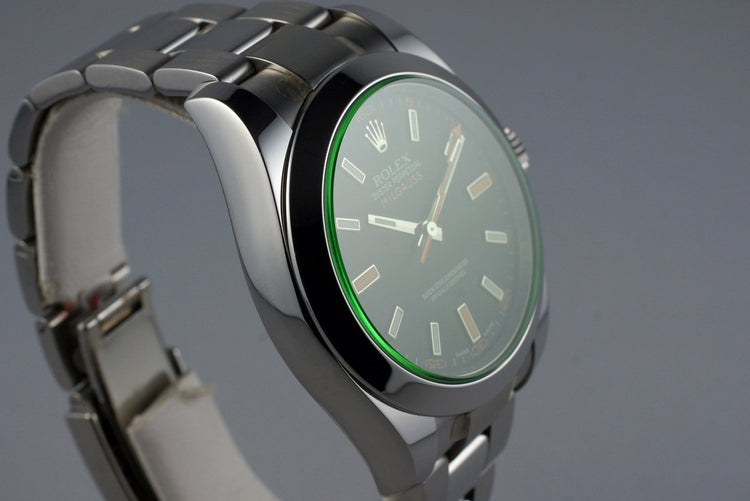 2009 Rolex Milgauss Green 116400V