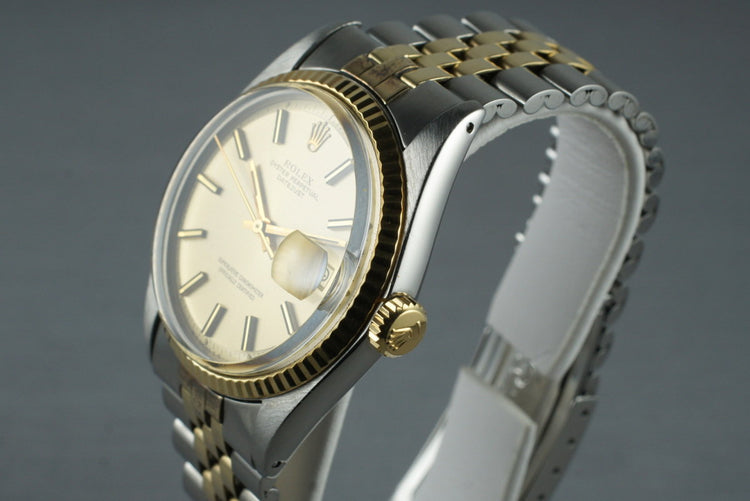1972 Rolex Two Tone DateJust 1601 Champagne Sigma Dial