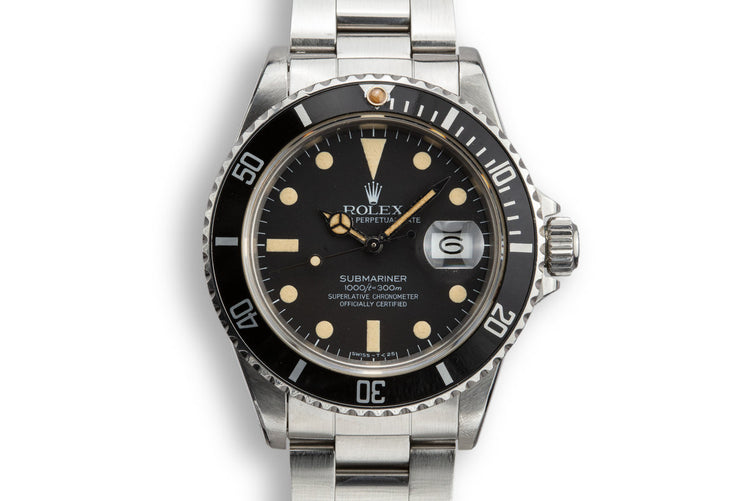 1982 Rolex Submariner 16800 Matte Dial with Papers