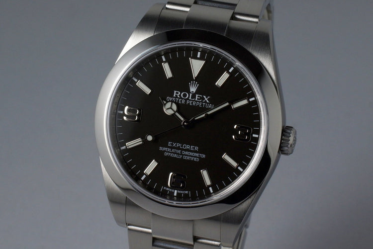 2012 Rolex Explorer 214270 with Box and Papers