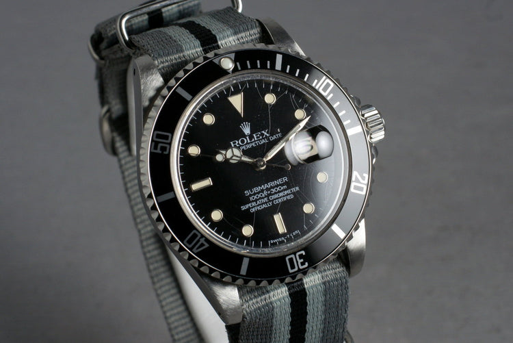 1987 Rolex Spider Dial Submariner 16800