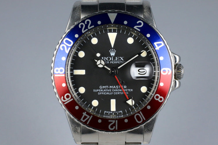 1971 Rolex GMT 1675 Service Dial