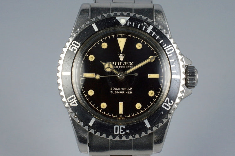 1960’s Rolex Submariner 5512 PCG Gilt Chapter Ring Dial