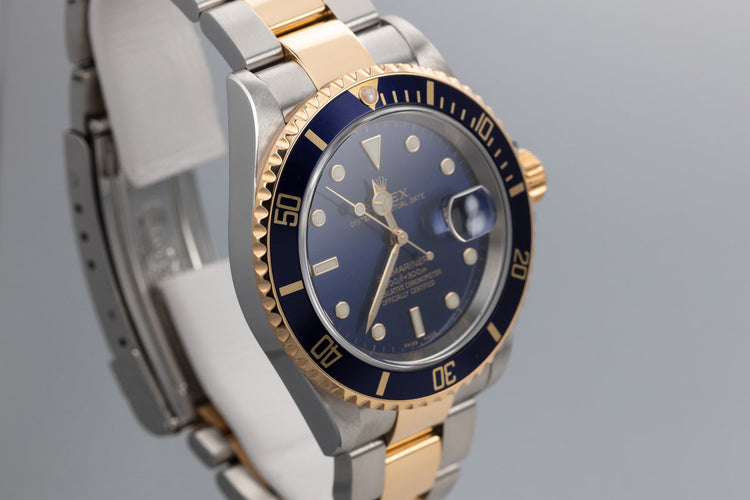 2003 Rolex Two Tone Submariner 16613 with Box and Papers