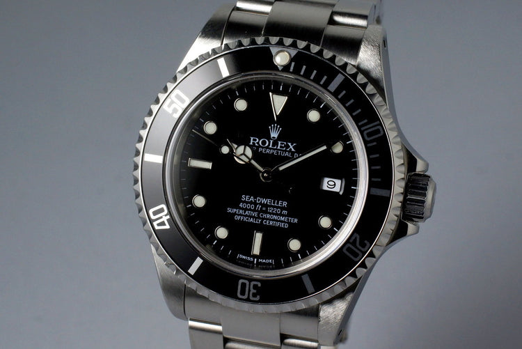 1999 Rolex Sea Dweller 16600 with Box and Papers