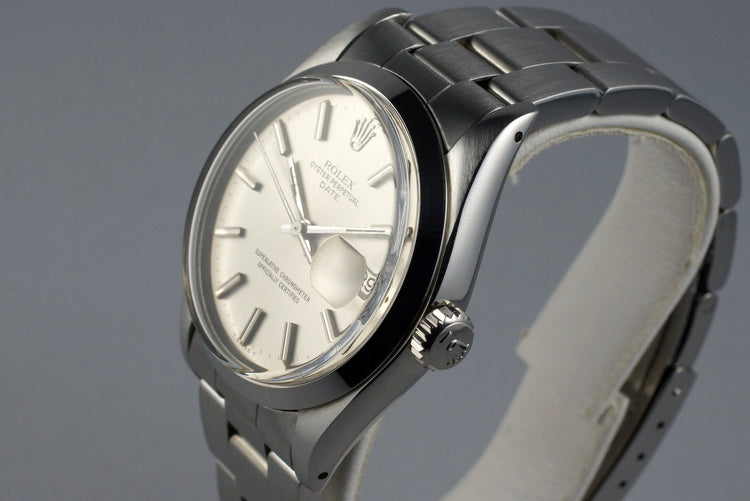 1978 Rolex Date 1500 Silver Dial