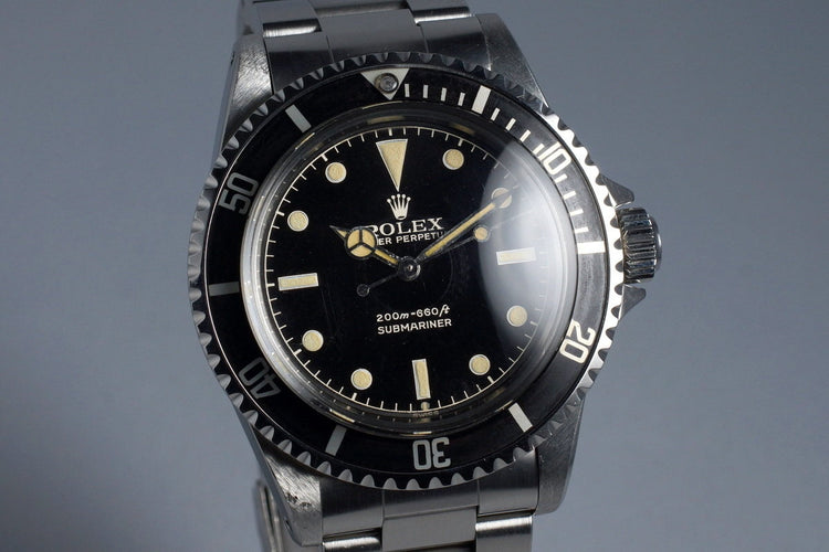1963 Rolex Submariner 5512 PCG with Gilt Glossy Chapter Ring Dial
