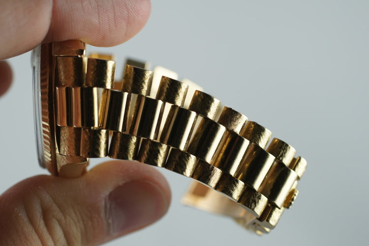 1970 Rolex Vintage President 1803 with Linen Dial and Morellis finish