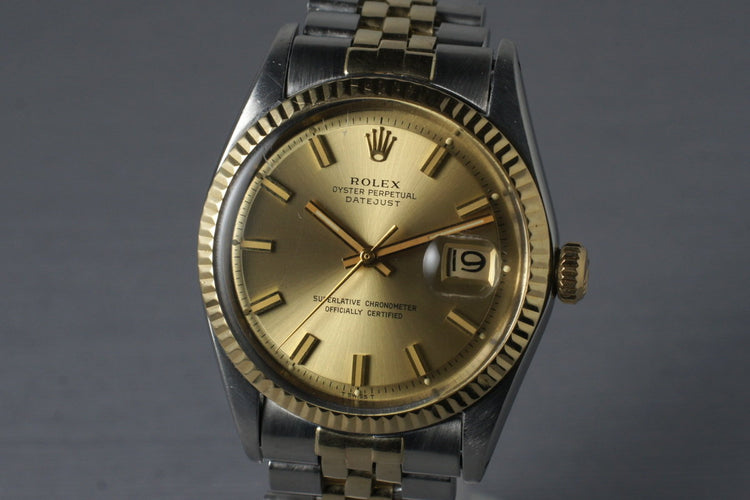 1969 Rolex Two Tone DateJust 1601 with Box and Papers