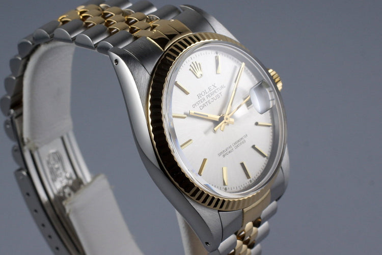 1987 Rolex Two Tone DateJust 16013 with Box and Papers