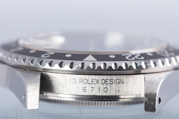 2000 Rolex GMT Master II 16710 "Coke" with Caseback Sticker