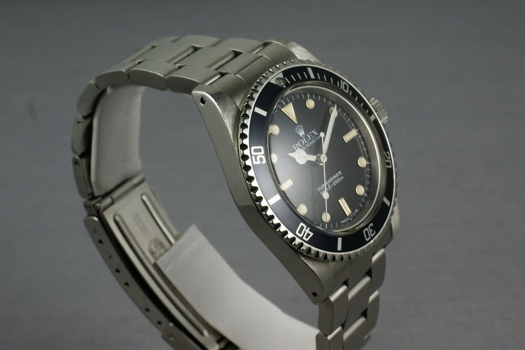 Rolex Submariner Dial 5513 WG surrounds with sales receipt and box