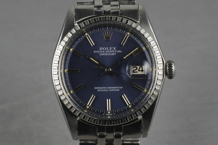 1969 Rolex Datejust 1603 Blue Dial