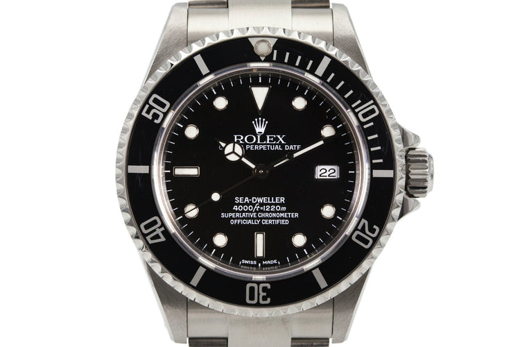 2002 Rolex Sea Dweller 16600 with Box and Papers