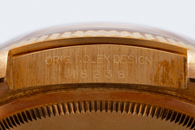 1995 Rolex YG Day Date 18238 Double Quick