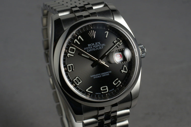 2007 Rolex Datejust 116200 with Box and Papers
