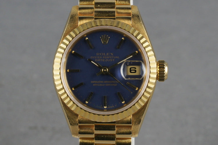 1995 Rolex Ladies DateJust President Ref: 69178 with Blue Dial