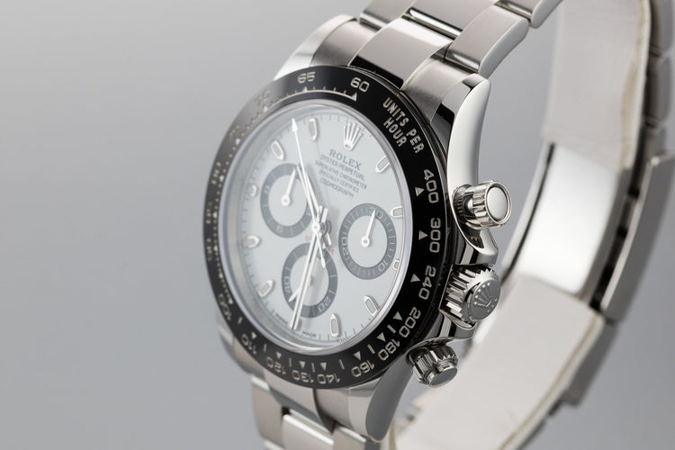 2018 Rolex Ceramic Daytona 116500LN White Dial with Box and Papers