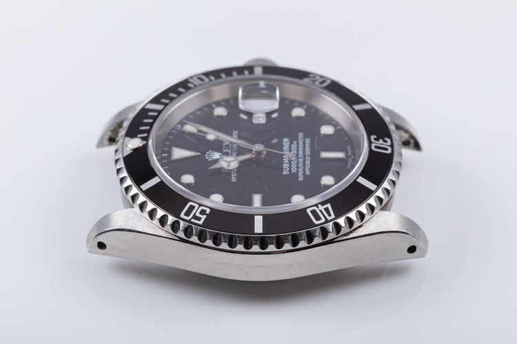 2000 Unpolished Rolex Submariner 16610 with Box & Papers