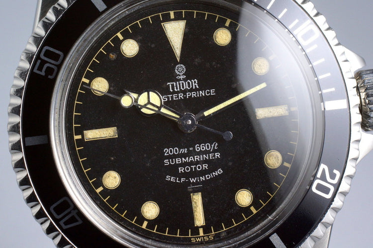 1963 Tudor Submariner 7928 PCG Gilt Chapter Ring Dial UNDERLINE