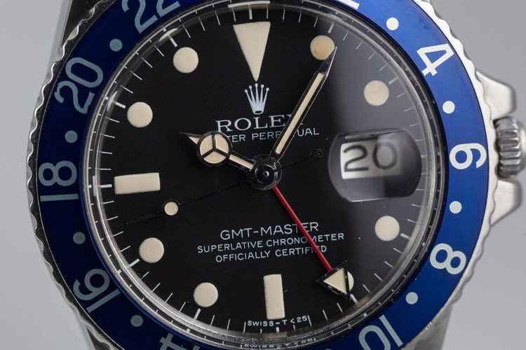 1978 Rolex GMT 1675 Blueberry