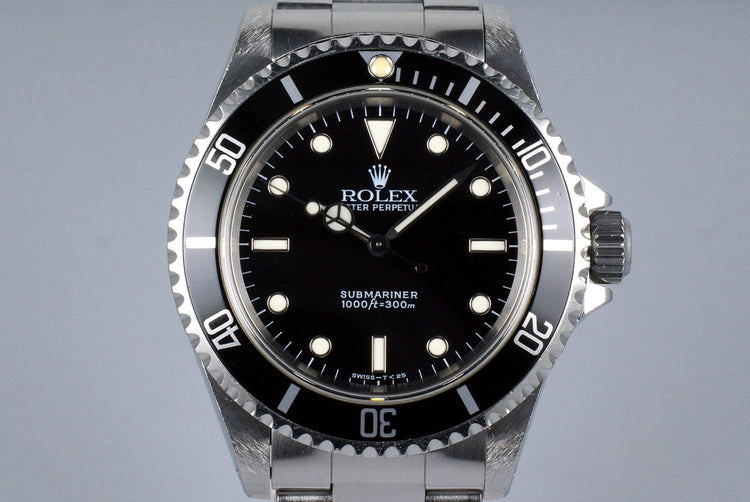 1996 Rolex Submariner 14060 with Box and Papers