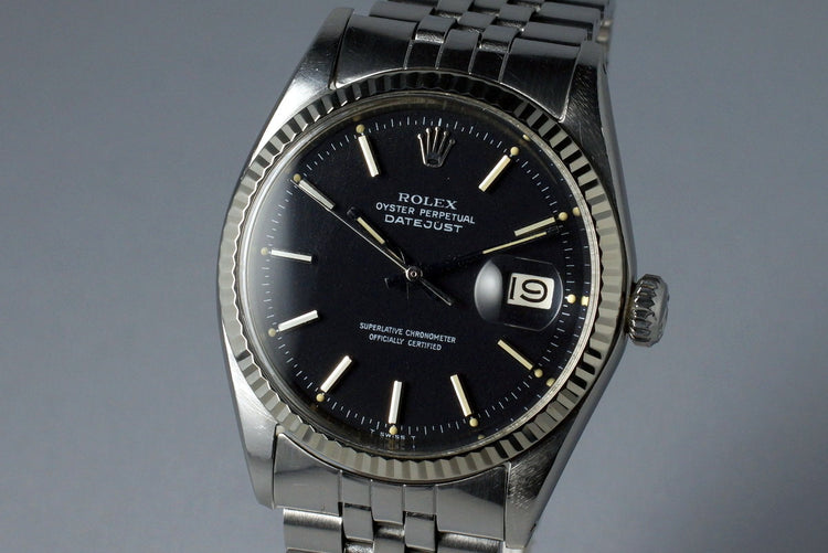 1970 Rolex DateJust 1601 Rare Matte Black Dial