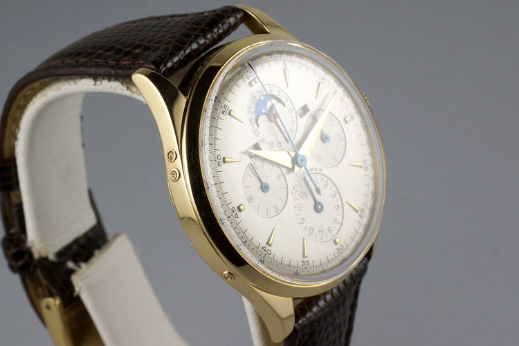 Vintage YG Universal Geneve Tri-Compax 57278 Triple Date Moonphase with Service Papers